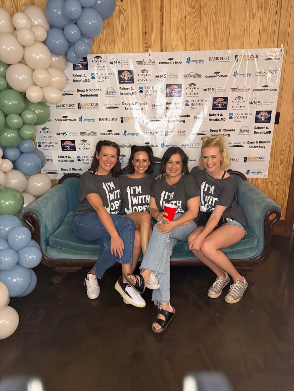 Open Eyes volunteers together at a community fundraiser in Mississippi